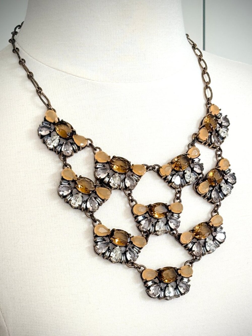 J. Crew Jeweled Bib Statement Necklace